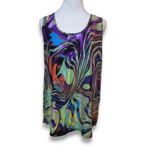 One Step Up Multicolored Tank